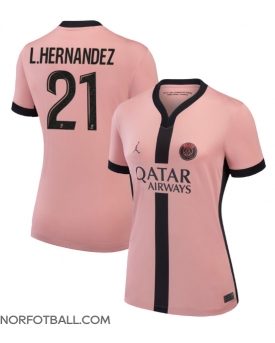 Billige Fotballdrakt Paris Saint-Germain Lucas Hernandez #21 Replika Tredjedrakt Dame 2024-25 Kortermet
